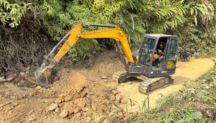 Satgas TMMD ke-130 Terus Intensifkan Progres Pembangunan Jalan Desa Pamulukang   