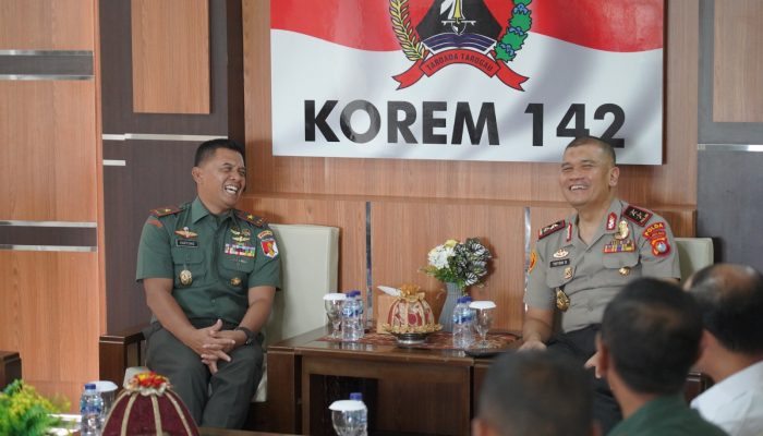 Kawal Agenda Presiden dan Prioritas Kapolri, Polda Sulbar–Korem 142/Tatag Perkuat Sinergi untuk Masyarakat   